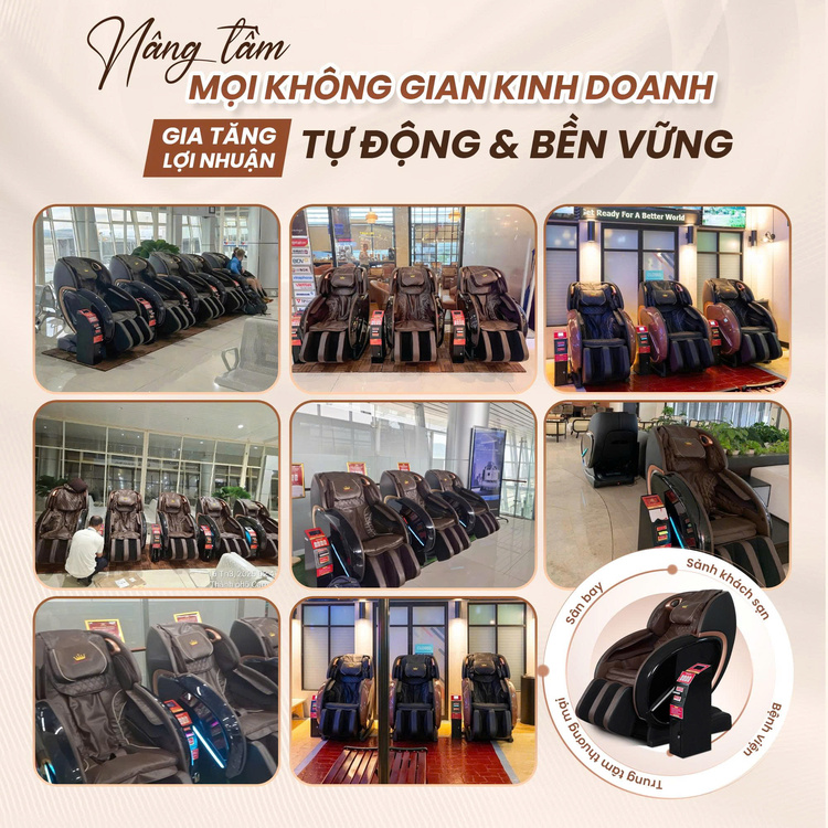 Ghế massage kinh doanh KD008 QR - Nâng tầm không gian mọi kinh doanh