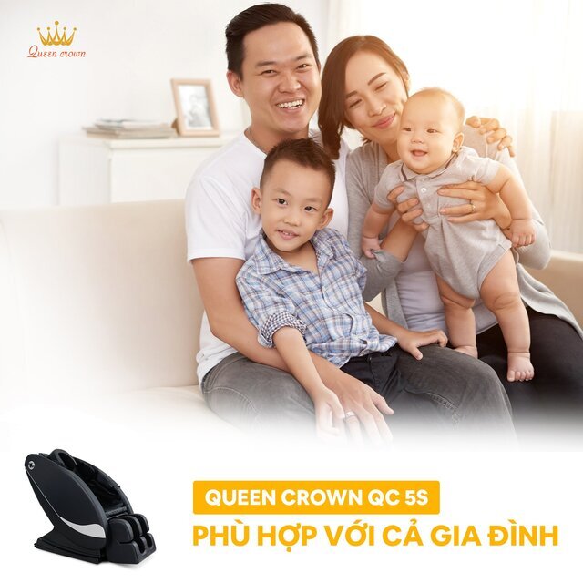 Ghế massage Queen Crown QC 5S phù hợp với mọi đối tượng