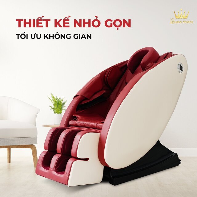 Ghế massage Queen Crown QC 5S có thiết kế nhỏ gọn